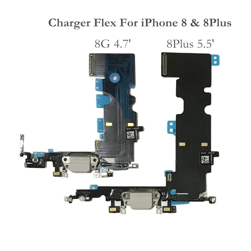 AYJ USB зарядное устройство док-разъем для iPhone 8 Plus наушники Аудио Разъем Запчасти для iPhone 8 Plus 5,5 'зарядный порт гибкий кабель