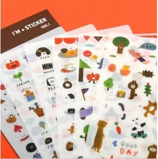 

6 sheets/set Korean Animal Garden Party Diary Decor Scrapbooking Sticker Message Diary Planner Sticker