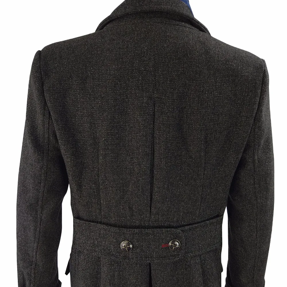 Sherlock Holmes Cape Coat Costume Cosplay Jacket Wool Christmas Gift With Scarf10