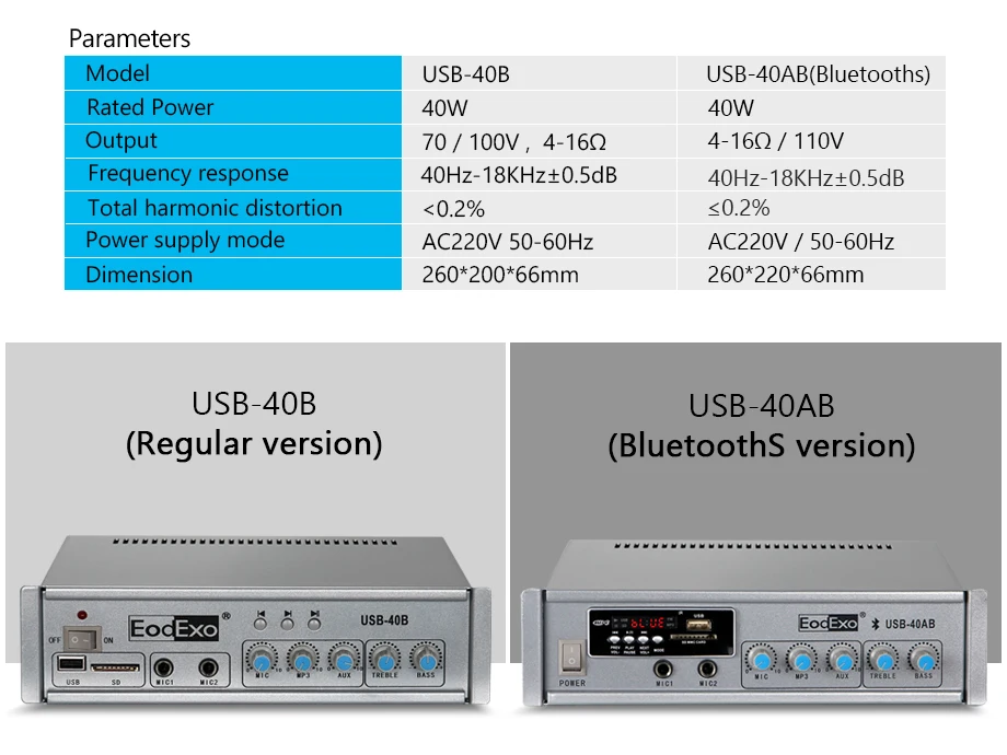 Oupushi 40 Вт Bluetooth мини USB усилитель домашний фон Музыка Цифровой стерео аудио с потолочным динамиком, настенный динамик 70/100 в