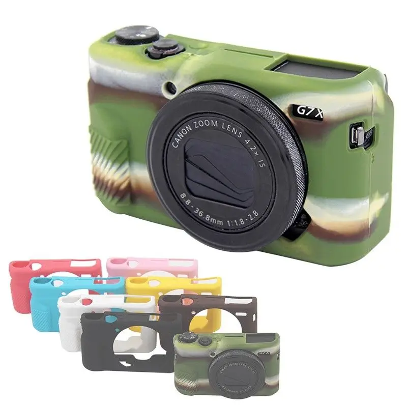 

New Silicone Rubber Camera Body Soft Protection Cover Camera Case bag Skin For Canon Camera EOS G7XII G7 X Mark 2 G7X2