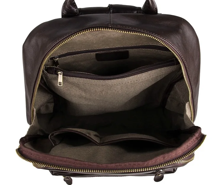 Mädchen Nette Reisetasche Rucksäcke Rindsleder Schokolade Nesitu Echtem 14 Männer Vintage Echt Aus Femal ''laptop Haut Frauen Männlichen M7313 Leder f6Tqg4f