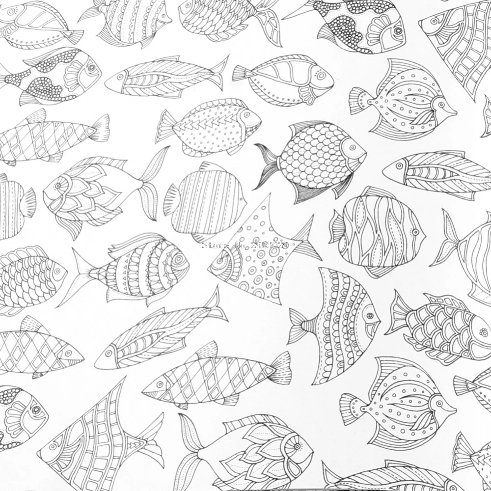 Lost Ocean Drawing Coloring Book Graffiti Books Adult Painting Children B116 In Toys From Hobbies On Aliexpress