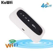 KuWFi 4G Wifi Router 4G FDD/TDD LTE Routers 150Mbps Pocket Wifi Mini Wireless Router&Wireless Modem With SIM/SD Card Slot unlock 150mbps huawei e5577 4g lte mobile wifi router support lte fdd and tdd network band 3 740 fdd 1800 260 plus 2pcs antenna