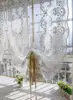 Junwell 1PC Terry Embroidery Lace Roman Curtain Iris Tectorum Maxim Emb Home Wave European Living Room Kitchen Balcony Voile ► Photo 2/6