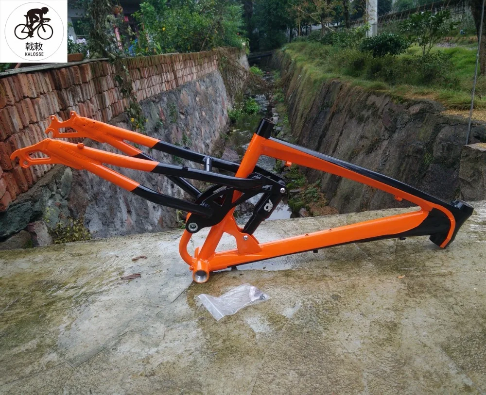 Clearance Kaloss DIY colors  DH/AM Fat bike frame Downhill  snow bike frame  26*17 inch ,  26*4.0 inch   Beach bike   frame 0