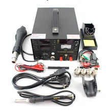 Высокое качество 3 в 1 Saike 909d паяльная станция с горячим воздухом 3 в 1 Многофункциональный 220 В или 110 В