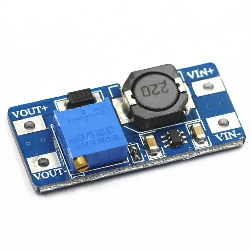 

2Pcs DC DC step up converter boost 2A power supply module IN 2V- 24V to OUT 5V-28V adjustable regulator board