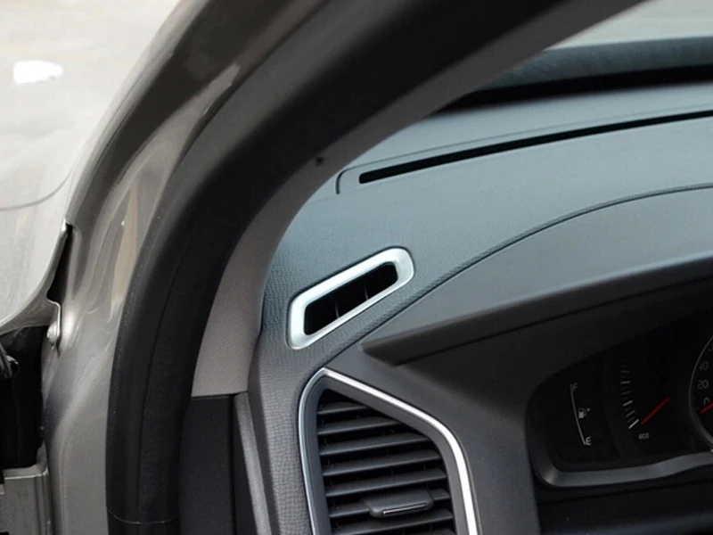 Для леворульных автомобилей! Автомобильный Стайлинг Матовый верхний кондиционер вентиляционное отверстие крышка на выходе отделка 2 шт. для Volvo XC60 2009 2010 2011 2012 2013