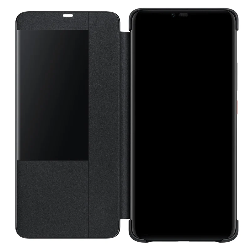 Huawei Mate 20 Pro Flip caso de la cubierta Original Huawei Mate 20 caso táctil inteligente vista clara de la caja del teléfono de cuero mate20 funda capa bolsa