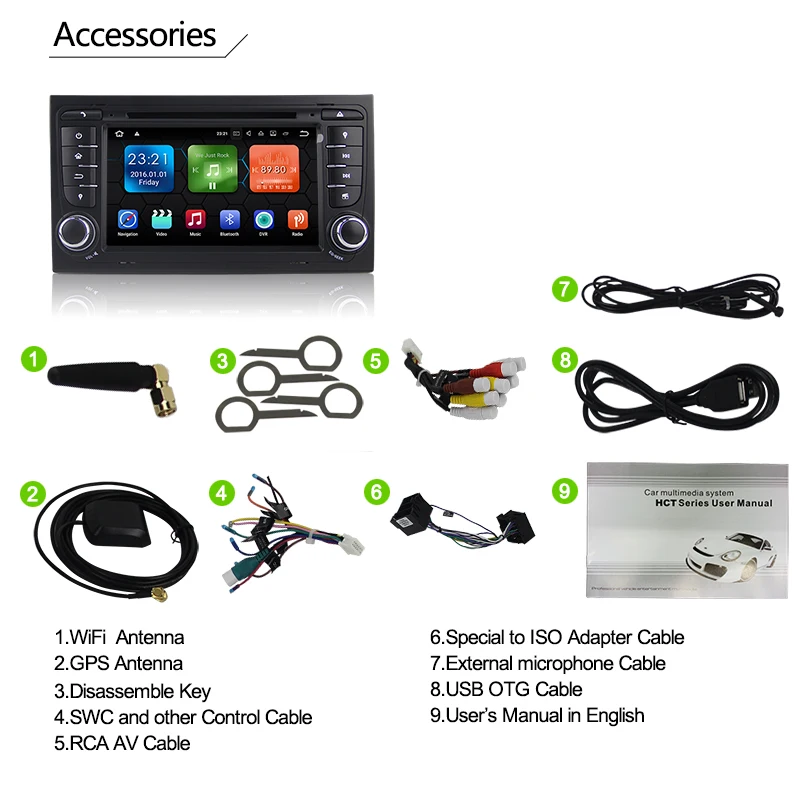 Flash Deal Android 7.1.2 System Car DVD Player for AUDI A4 SEAT EXEO S4 RS4 8E 8F B9 B7 RNS-E with GPS Navigation Car Multimedia Player 13