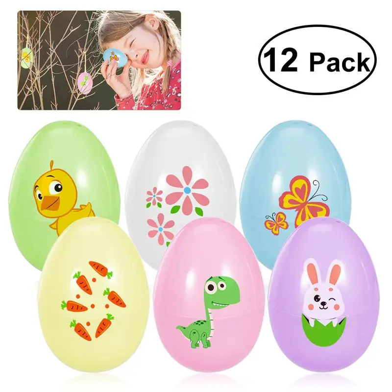 

BESTOYARD 12pcs Jumbo Easter Eggs Toys Party Decoration Favors Perfect For Easter Egg Surprise Hunt