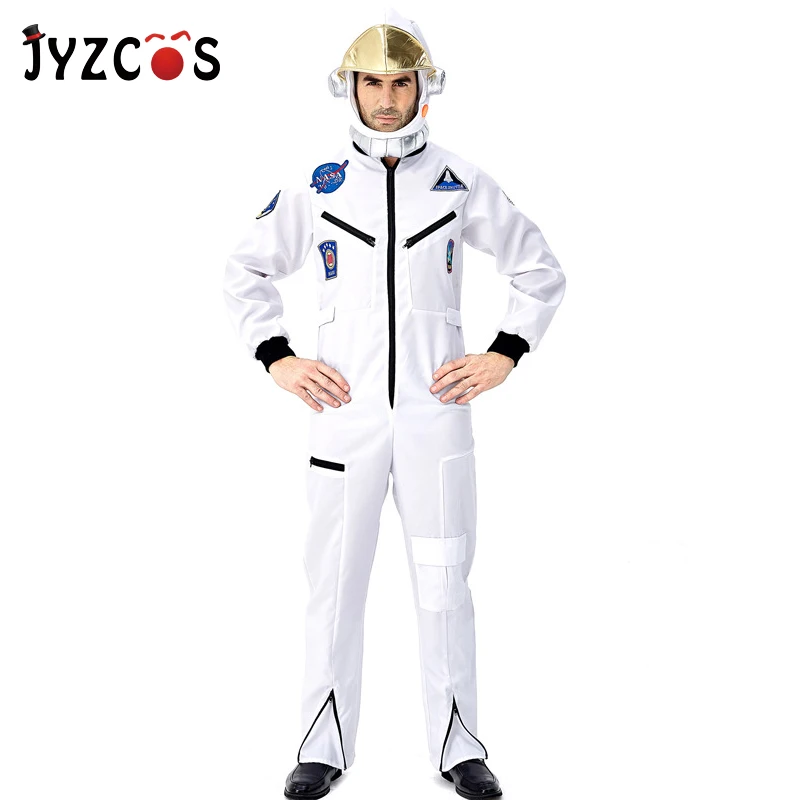 

JYZCOS Astronaut Costume Clothing Halloween Costumes for Men Adult Masquerade Party Christmas Carnival Costume