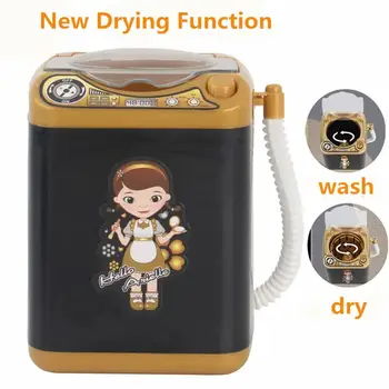 

ELECTRIC MAKEUP BRUSH CLEANER SPINNER MACHINE - Electronic Mini Washing Machine Shape Automatic Makeup Brush Cleaner Tiktok Toy