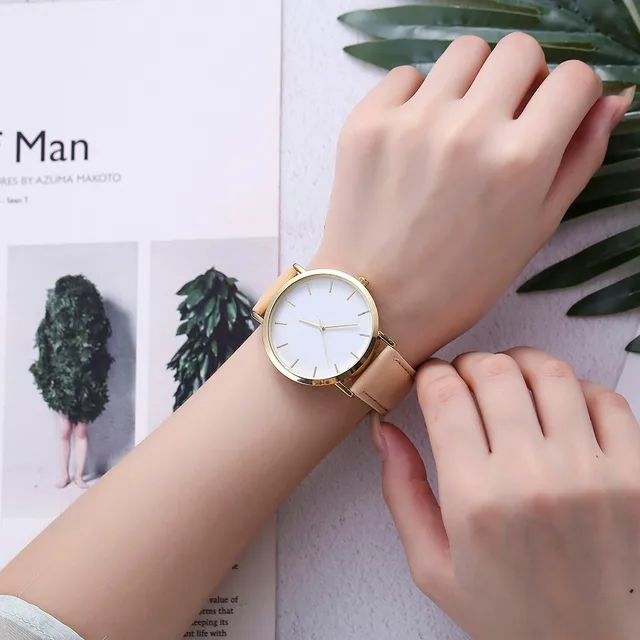 Minimalist Women Watch Top brand Quartz Wrist Watch Retro Silica Gel Casual Leat Minimalist Women Watch Top brand Quartz Wrist Watch Retro Silica Gel Casual Leat