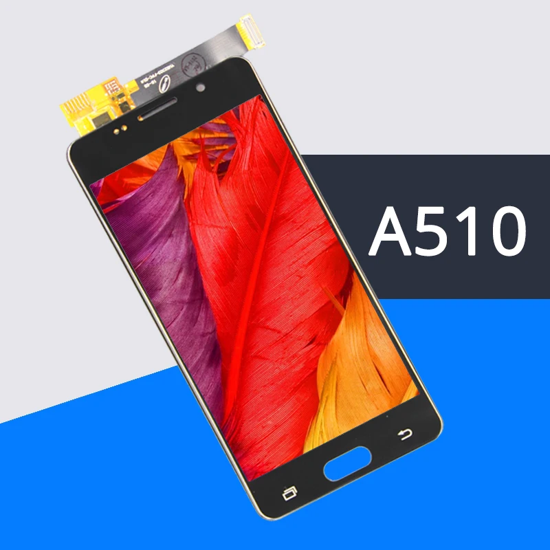 ЖК дисплей 100% для A5 2016 A510 A510F A510M Замена сенсорного экрана в сборе закаленная