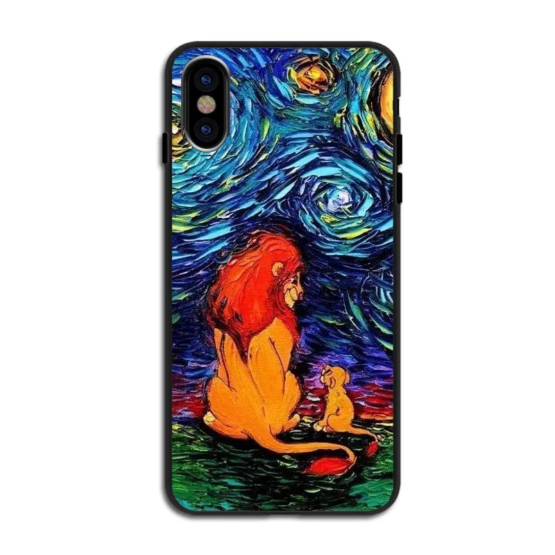 Милый мягкий силиконовый черный чехол для телефона Lion King Hakuna Matata для iPhone 11 Pro MAX 5 5S SE 6 6S Plus 7 8 Plus XS XR XS MAX - Цвет: TPU