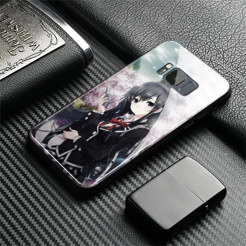Yukino Yukinoshita OreGairu Мягкий силиконовый чехол для телефона из закаленного стекла Samsung