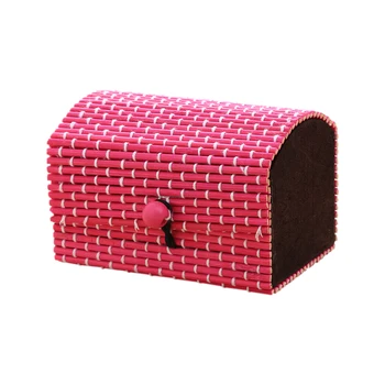 

Creative Bamboo Wooden High Capacity Case Cute Jewelry Box Storage Organizer