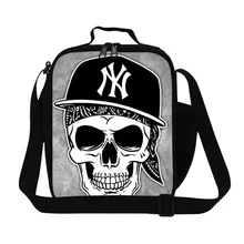 Сумки-Холодильники с черепом для детей, изолированные школьные сумки для мальчиков, крутые сумки для обедов для детей, мужские ланч-контейнеры для работы