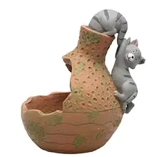 Resin Cat flowerpot Cacti Succulent Plant Pot Flower Planter Mini Garden Design