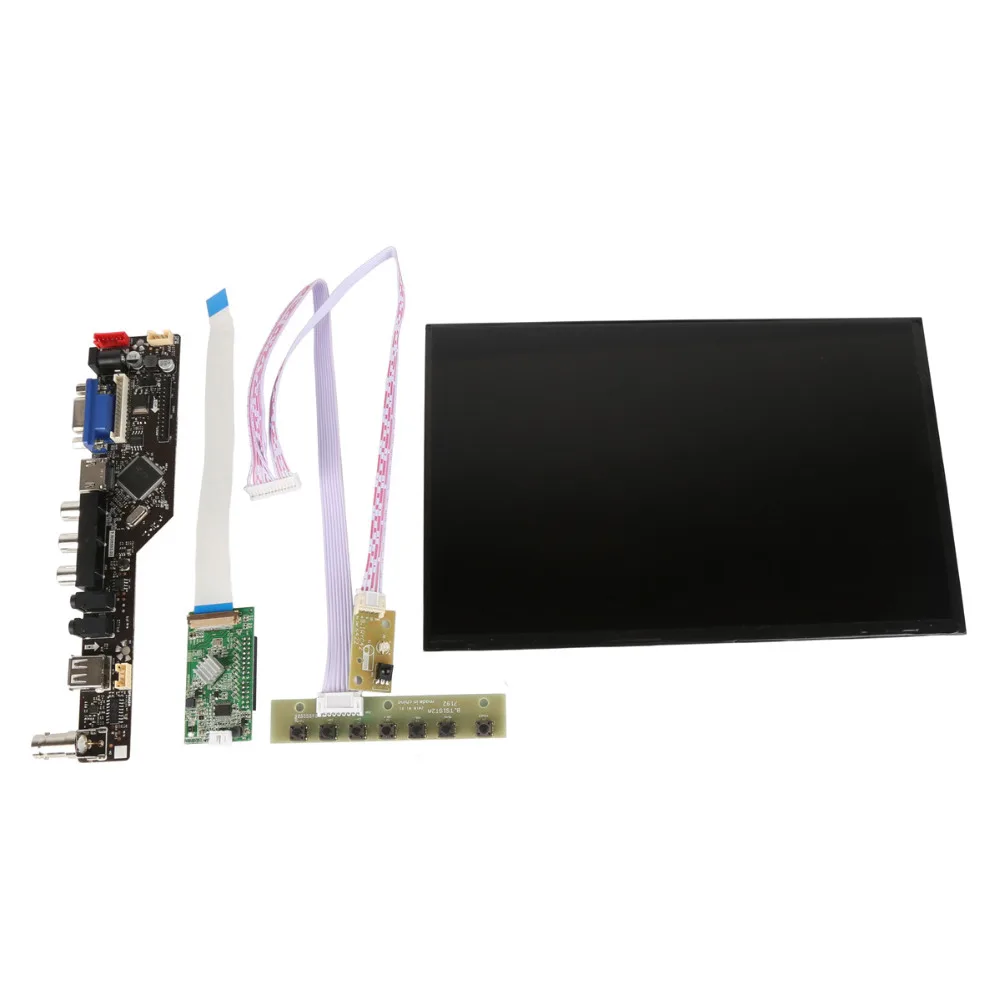 10.1 Inch 1920x1200 LCD Panel Display Screen VGA+HDMI+AV+Audio+USB+BNC Driver Board Controller Kit For Raspberry Pi etc (1)