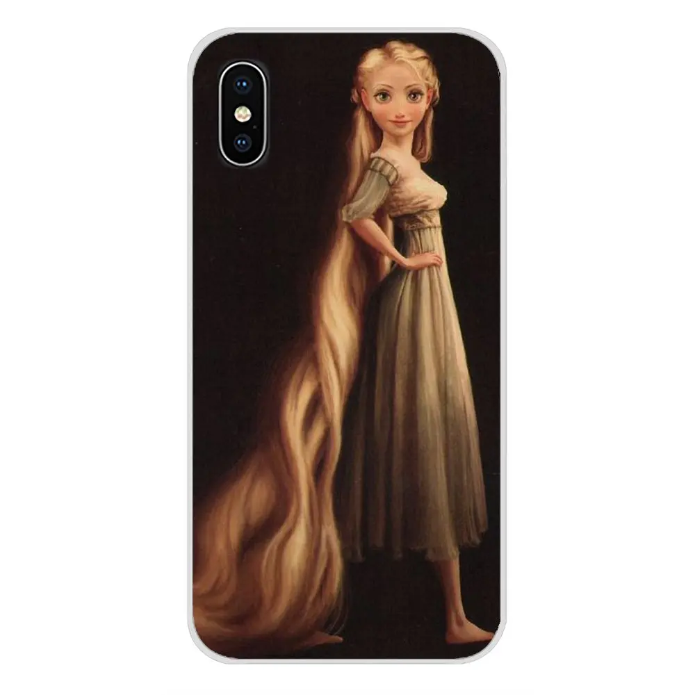 Tangled Rapunzel аксессуары чехлы для телефонов Apple IPhone X XR XS MAX 4 4s 5 5S 5C SE 6 6 S 7 8 Plus ipod touch 5 6