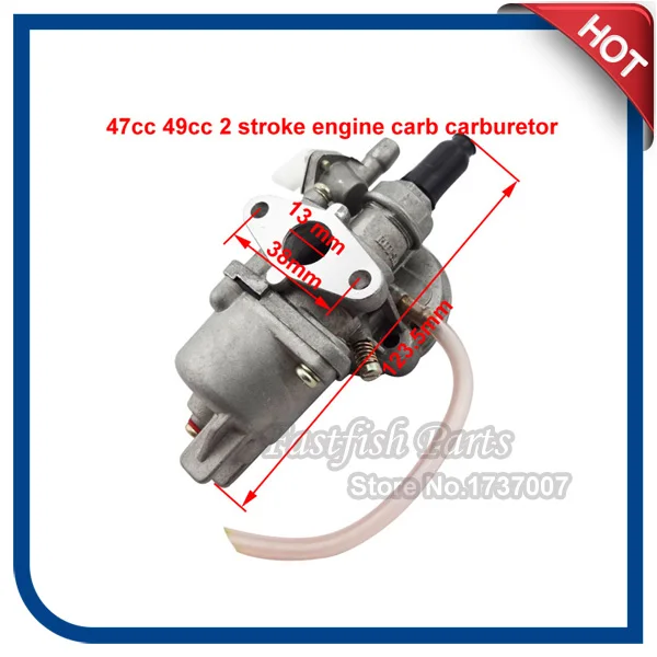 Карбюратор 40/44-6 47cc 49cc 2 тактный двигатель для мини Quad Atv Карманный Байк Pit Bike ATV мотоциклы