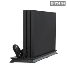 PS4 PRO PS 4 Pro теплоотвод охлаждающий вентилятор вертикальная подставка для зарядного устройства двойной контроллер зарядная док-станция для playstation 4 Pro Аксессуары