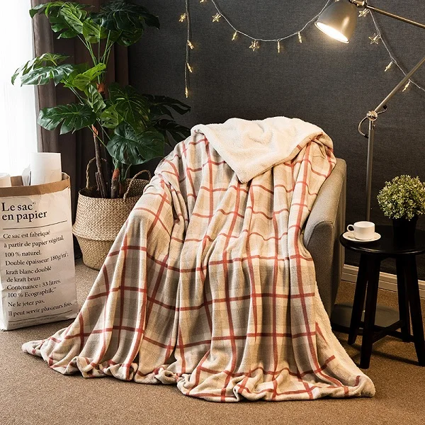 Фланелевый пододеяльник одеяла для кровати диван плед зимнее одеяло покрывало Рождественский плед пушистое детское одеяло - Цвет: striped