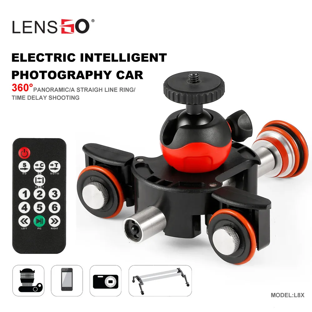 

Camera Rail System Video Track Dolly Motorized Slider Motor Dolly Truck For Nikon Canon DSLR Camera DV Movie Timelapse