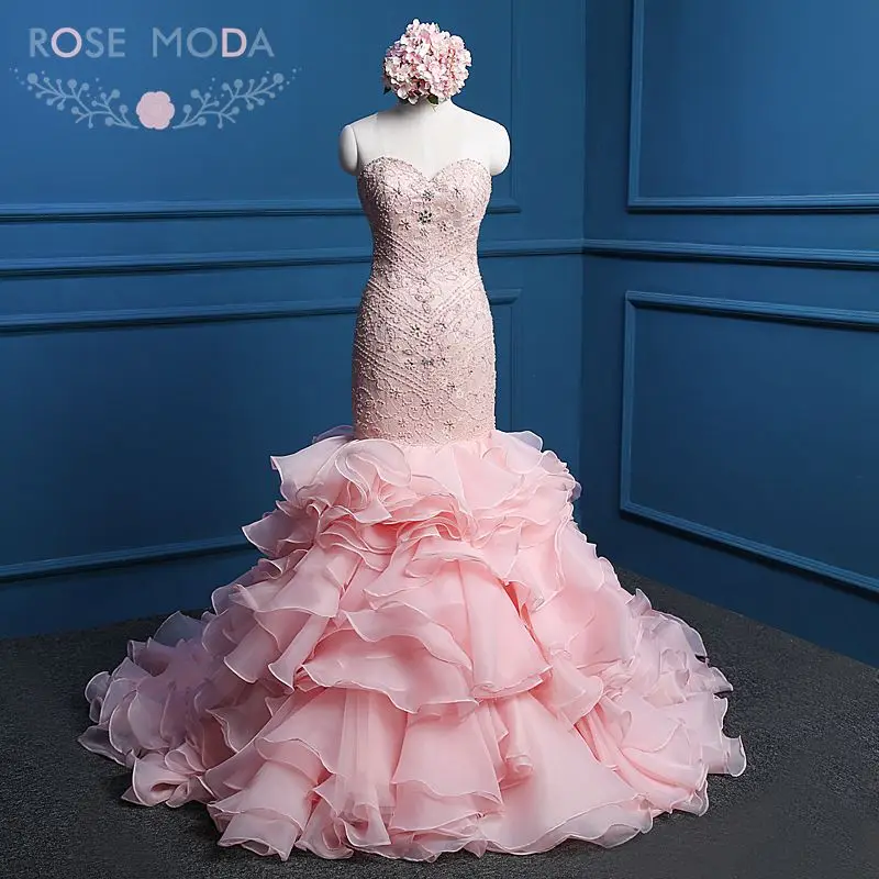 Aliexpress.com : Buy Rose Moda Blush Pink Wedding Dress ...