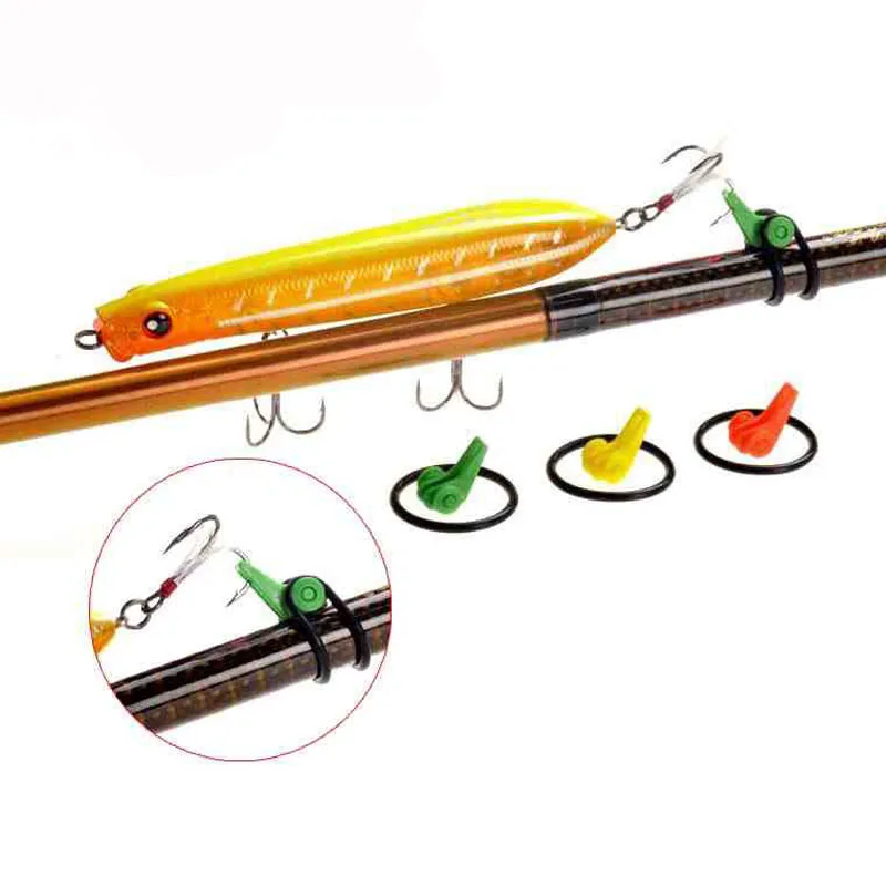 

Lure Fishing Rod Clip O-Shaped Ring Hook Keeper Portable Fishing Rod Accessories Tackle