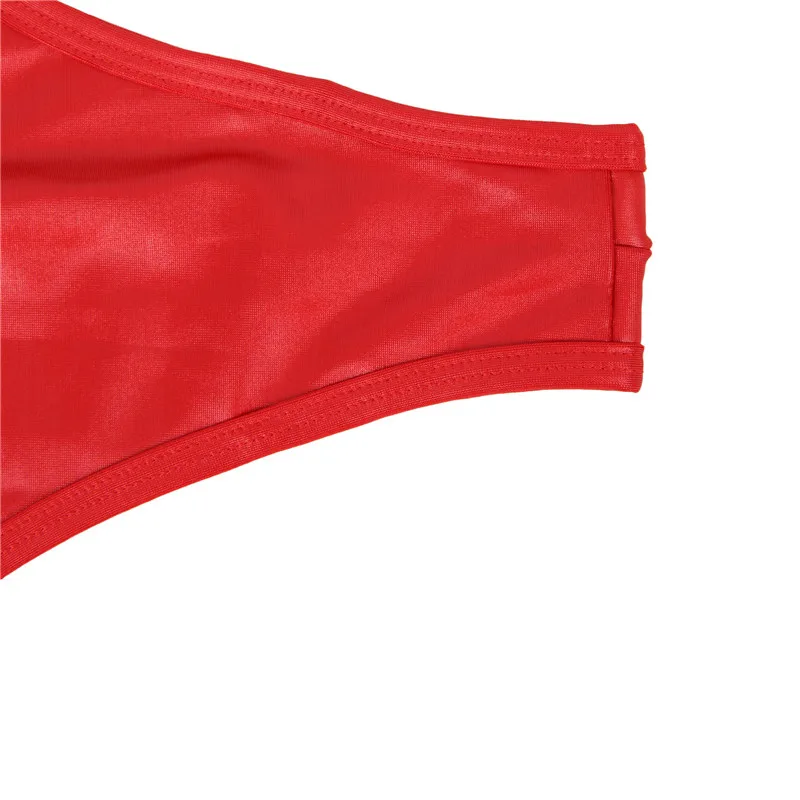 Женское нижнее белье, кожаный открытый бюстгальтер, женское эротическое боди с круглым вырезом, без рукавов, однотонное, черное, красное, плюшевое боди M XL 3XL 5XL R80618