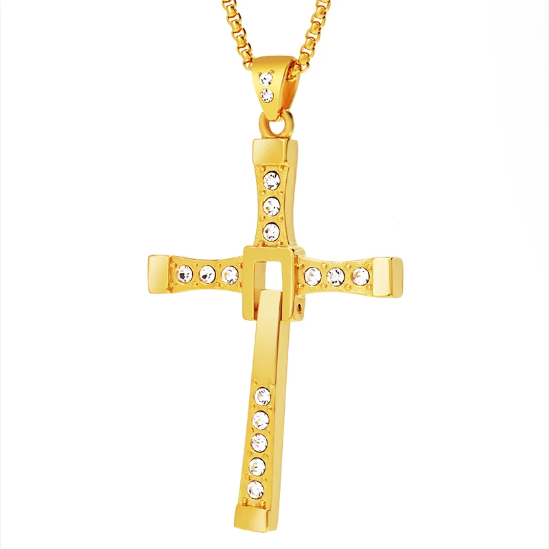 Vin Diesel Cross Pendant Necklace 