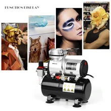 Воздушный компрессор 1/6 поршень HP Аэрограф компрессор безмасляный тихий насос высокого давления Татуировка маникюр распылитель компрессор