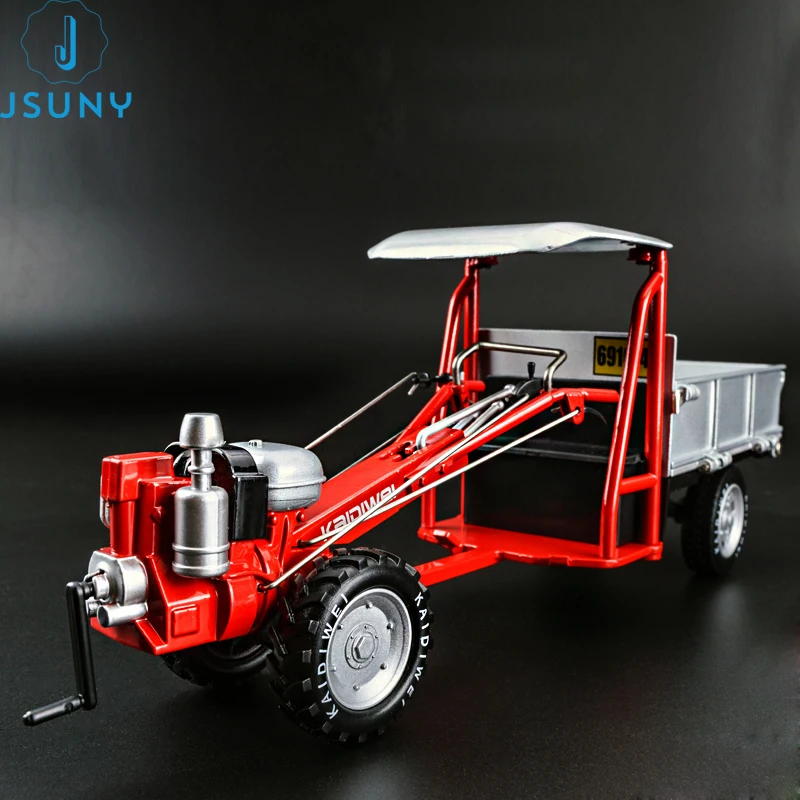 

DIY engineering car model 1:16 retro alloy farm hand tractor simulation collection toy gift box packing Jsuny toy