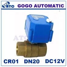 CWX-25S 3/4 bsp латунный Электрический моторизованный водный шаровой клапан с ручным переопределением для оросительных гидрантов, DC12V CR01 2 провода