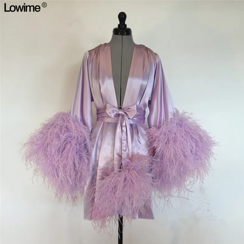 Sexy Muslim Long Sleeves Feathers Robe Formal Moroccan Kaftan Evening Prom Party Dress Dubai Turkish Arabic Evening Gowns (2)