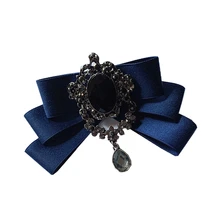 Новая мода, галстук-бабочка, Женская Корейская школьная форма, студенческое женское колье, Алмазный воротник из бисера, рубашка, галстук-бабочка