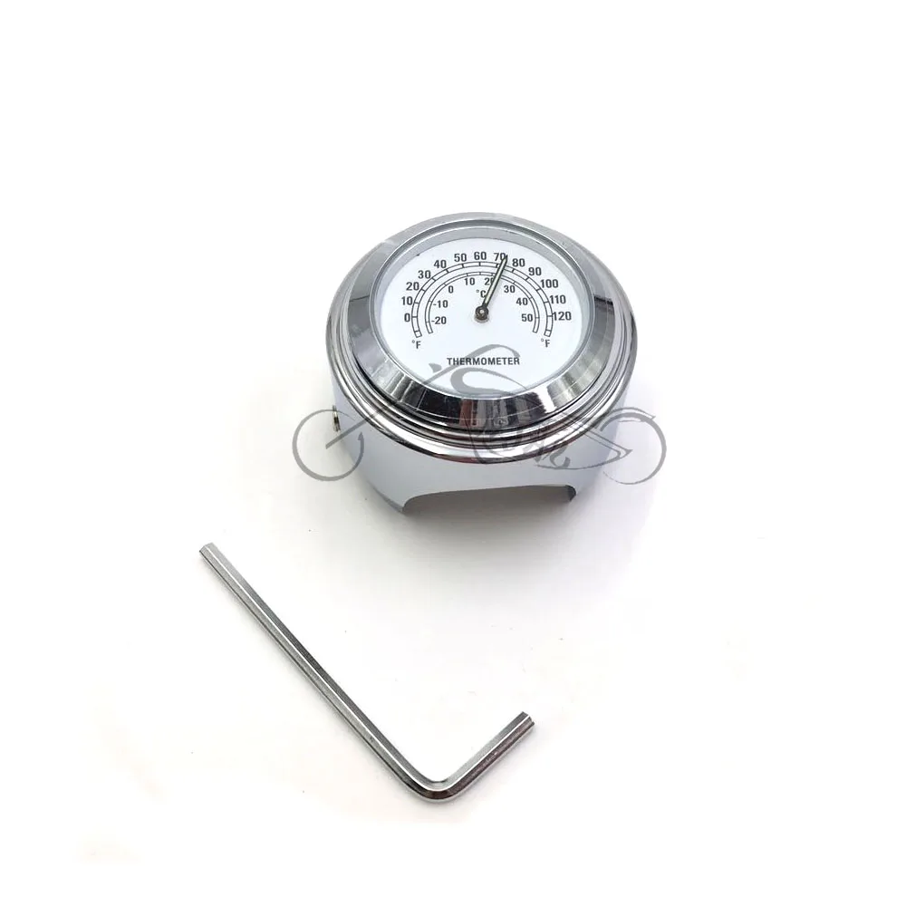 

1PCS Waterproof 7/8 Motorcycle Handlebar Clock time or Temp Thermometer for YAMAHA for Harley Davidson Moto