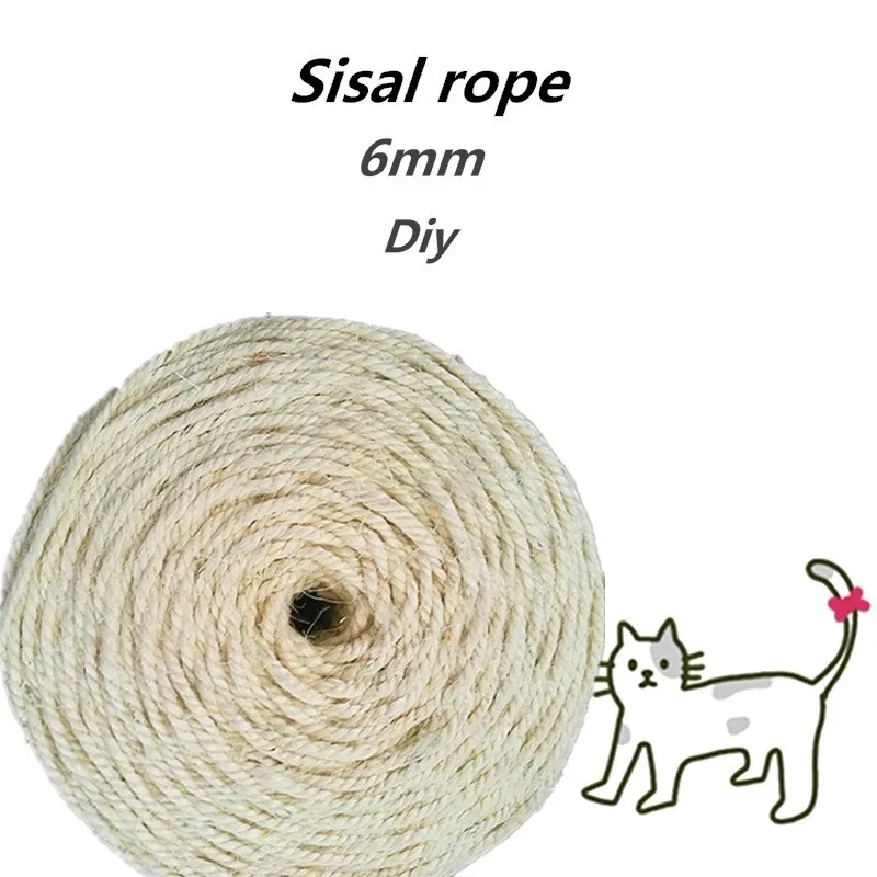 

Wire Rope 50 M For Cats Scratching The Diy Toys And Foot Stool Chair Legs Office Equipment In Binding Rope For Cat's Claw 6mm