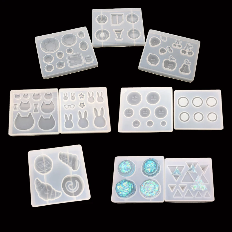 

Kinds of Beatiful Shaped Molds for DIY Handmade Jewelry Necklace Earring UV Resin Mold Diried Flower Tools