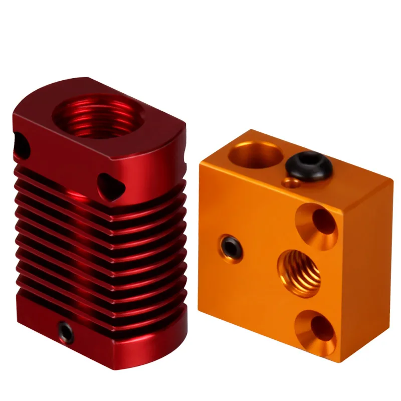 3D ملحقات الطابعة التدفئة كتلة CR10S رأس الطباعة التدفئة الألومنيوم كتلة غرفة التبريد DIY الساخن النهاية