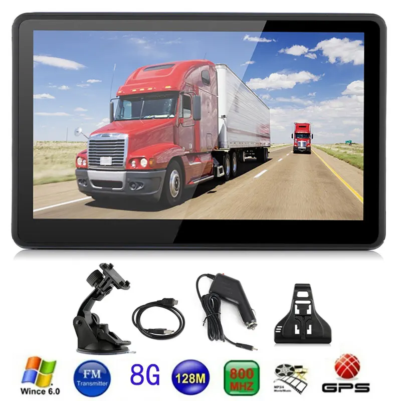 Vehemo 8 Гб навигатор для грузовиков gps навигатор видео 800 МГц для Android Навигатор Автомобильный gps навигация Универсальный автомобильный аудио