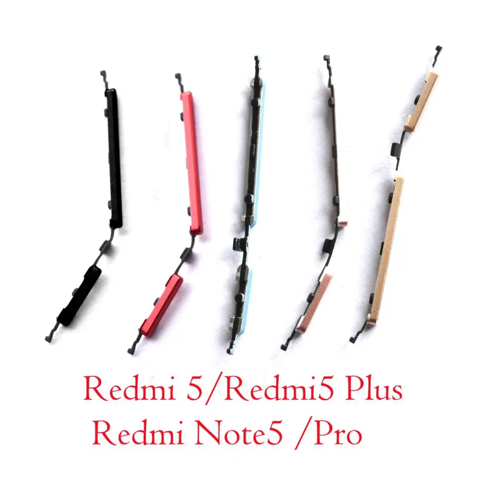 Новая оригинальная кнопка включения и выключения питания+ Кнопка громкости Боковая кнопка для xiaomi Redmi 5 plus Note 5/pro двойная камера AI Redmi5 Note5