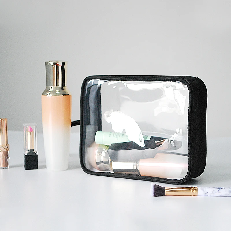 

Women Travel PVC Cosmetic Bag Transparent Toiletry Wash Tote Waterproof Beauty Makeup Case Organizer Pouch Supply Accessories