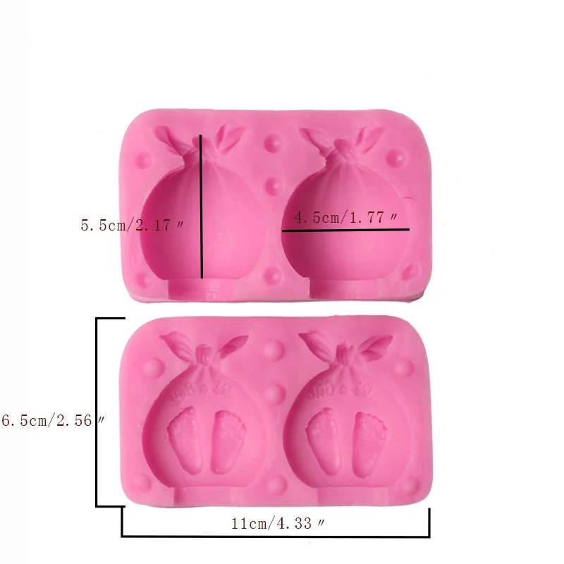 3D детские ножки шоколадный торт декоративные приборы DIY для выпечки фонданта силиконовые формы следа кухонные принадлежности Формы для выпечки