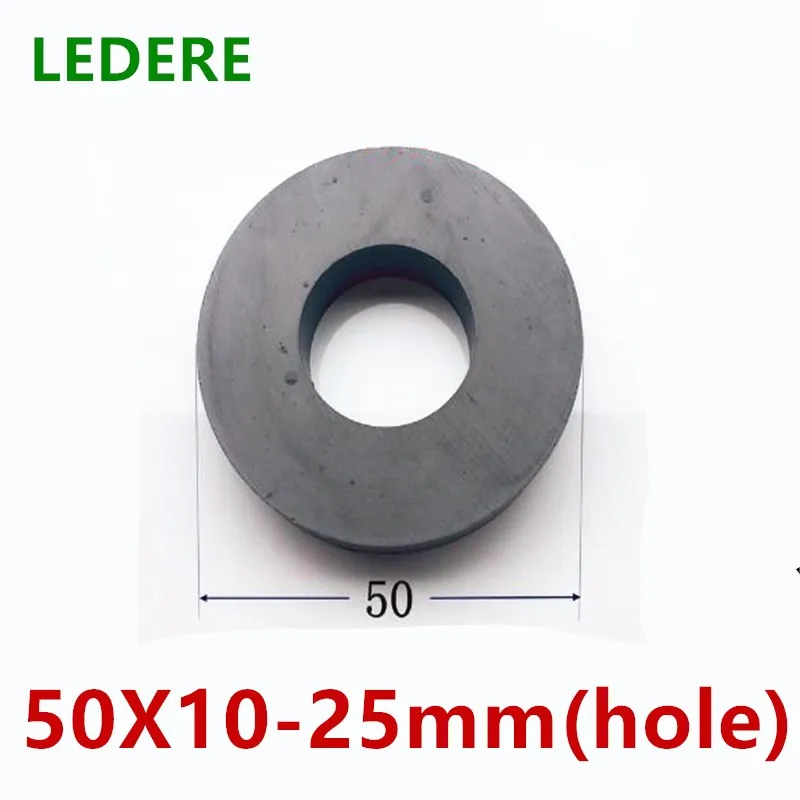 Magnet 1 Stück Y30 Ring Ferrit Magnete 50x10mm Loch 25mm Permanent Rund Stark 