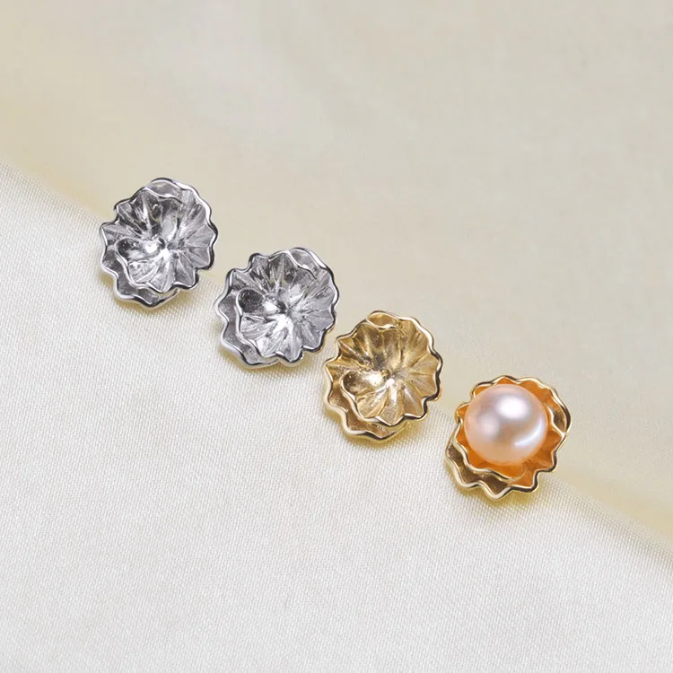 

Bouquet Shape With Pearl Earrings Connectors Zinc Alloy Accessories For DIY Handmade Jewelry Earrings Findings Free Shipping